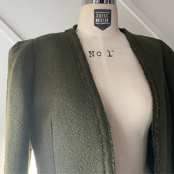 Blogger’s Fave! Zara Textured Shoulder Pad Jacket Blazer - S - Picture 5 of 13